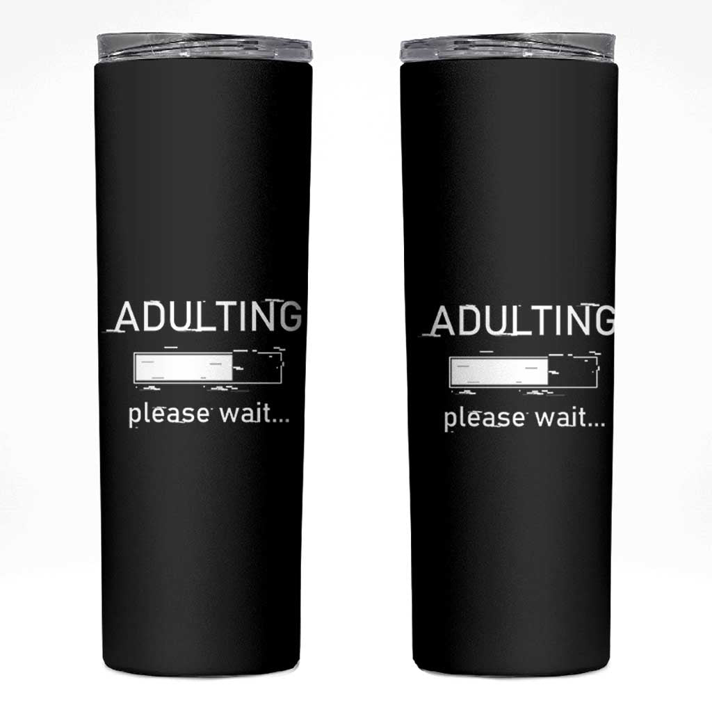 18th Birthday Gifts Skinny Tumbler Adulting Please Wait 2008 18th Birthday For Boys Girls