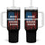 Funny Beer Alcohol Drunk Tumbler With Handle Make America Drunk Again American Flag USA 4th July - Wonder Print Shop