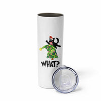 Funny Christmas Black Cat Lover Gifts Skinny Tumbler Christmas Tree Over Cat What? - Wonder Print Shop