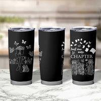 Just One More Chapter Tumbler Cup Book Lover Floral Library
