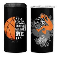 Christian Basketball Gifts 4 in 1 Can Cooler Tumbler Basketball Player Coach Bulk Team Gift