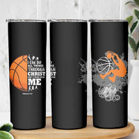 Christian Basketball Gifts Skinny Tumbler Basketball Player Coach Bulk Team Gift