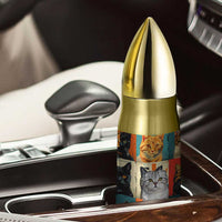 Cat Lover Gifts Bullet Tumbler Retro Cat Collage Poster