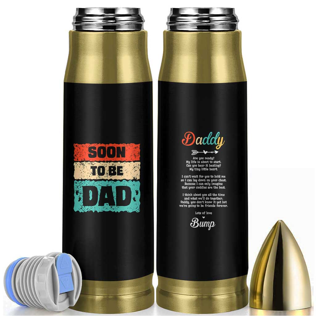 Soon To Be Dad Bullet Tumbler New Expecting Dad First Time Father's Day