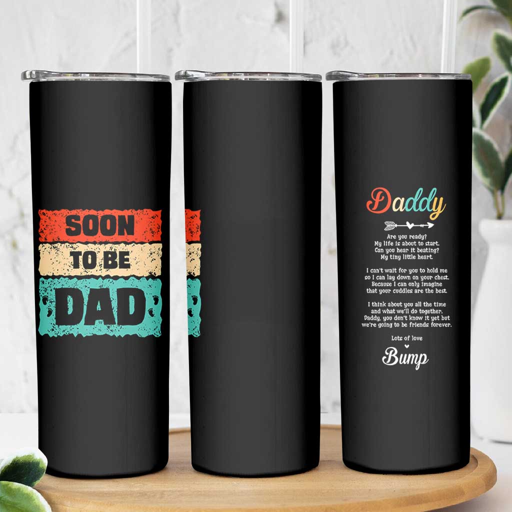 Soon To Be Dad Skinny Tumbler New Expecting Dad First Time Father's Day