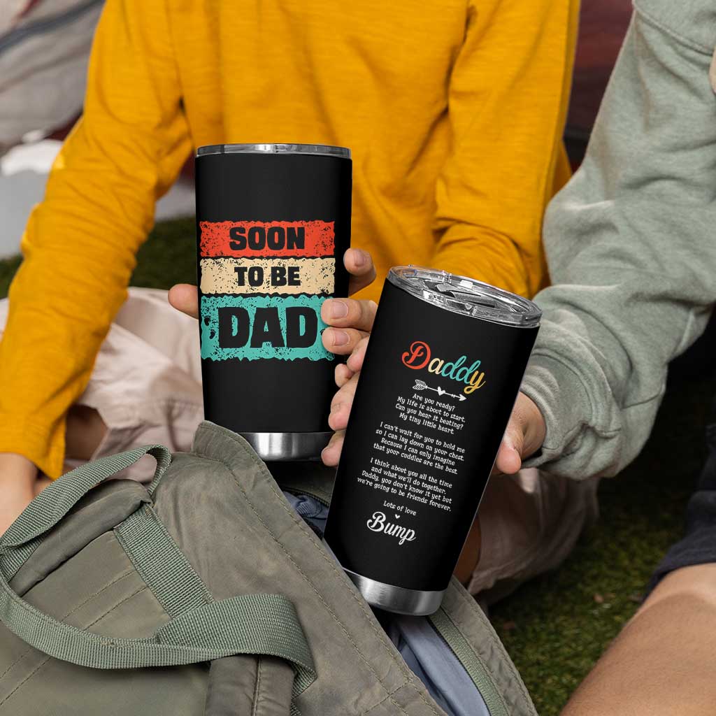 Soon To Be Dad Tumbler Cup New Expecting Dad First Time Father's Day