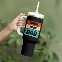 Soon To Be Dad Tumbler With Handle New Expecting Dad First Time Father's Day