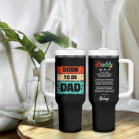 Soon To Be Dad Tumbler With Handle New Expecting Dad First Time Father's Day