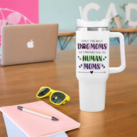 New Mom Gifts Tumbler With Handle Funny Dog Mom Pregnancy Gift For Expecting Mama