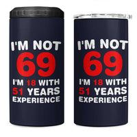 69th Birthday Gifts 4 in 1 Can Cooler Tumbler Funny 1957 Turning 69 Years Old