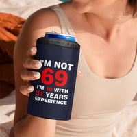 69th Birthday Gifts 4 in 1 Can Cooler Tumbler Funny 1957 Turning 69 Years Old