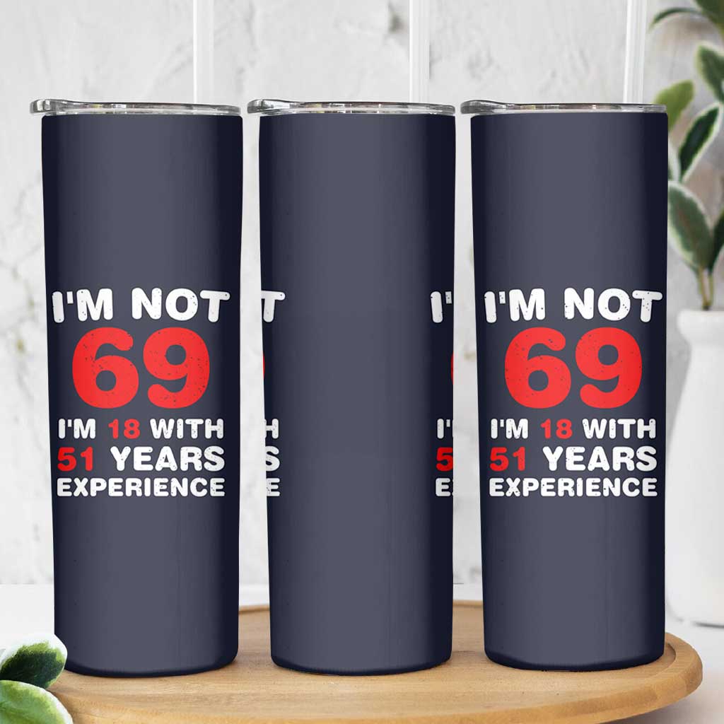 69th Birthday Gifts Skinny Tumbler Funny 1957 Turning 69 Years Old