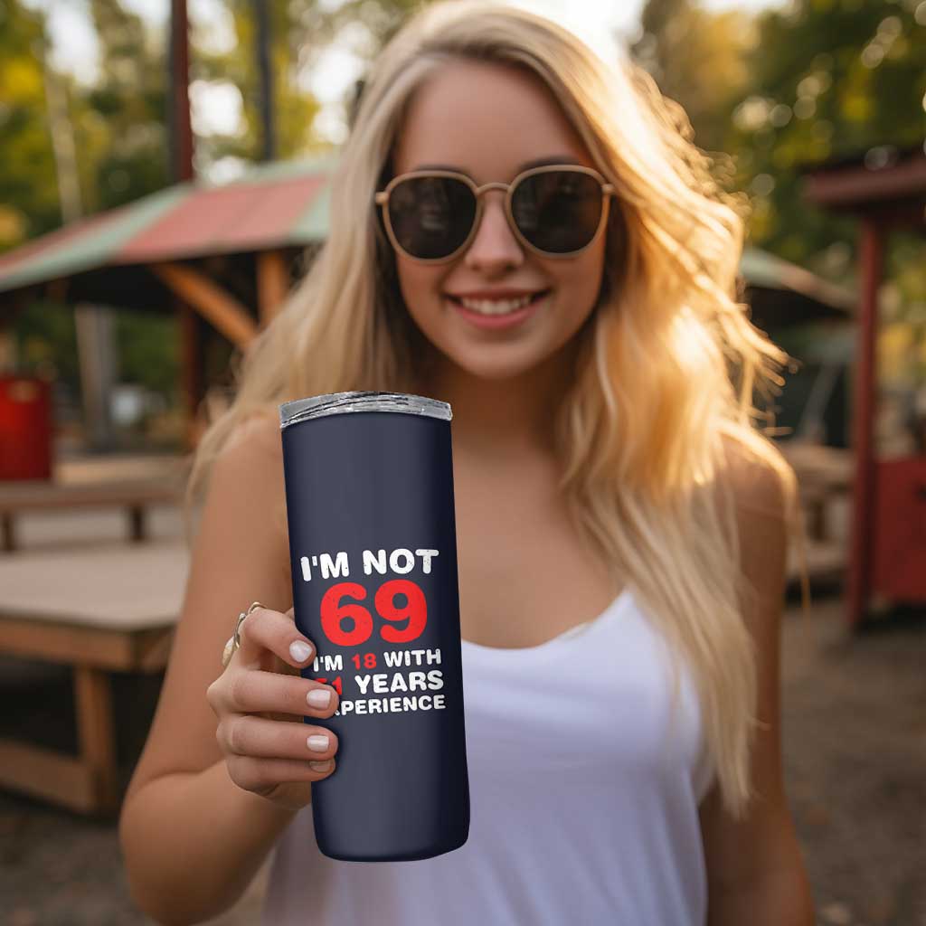 69th Birthday Gifts Skinny Tumbler Funny 1957 Turning 69 Years Old