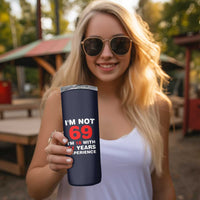 69th Birthday Gifts Skinny Tumbler Funny 1957 Turning 69 Years Old