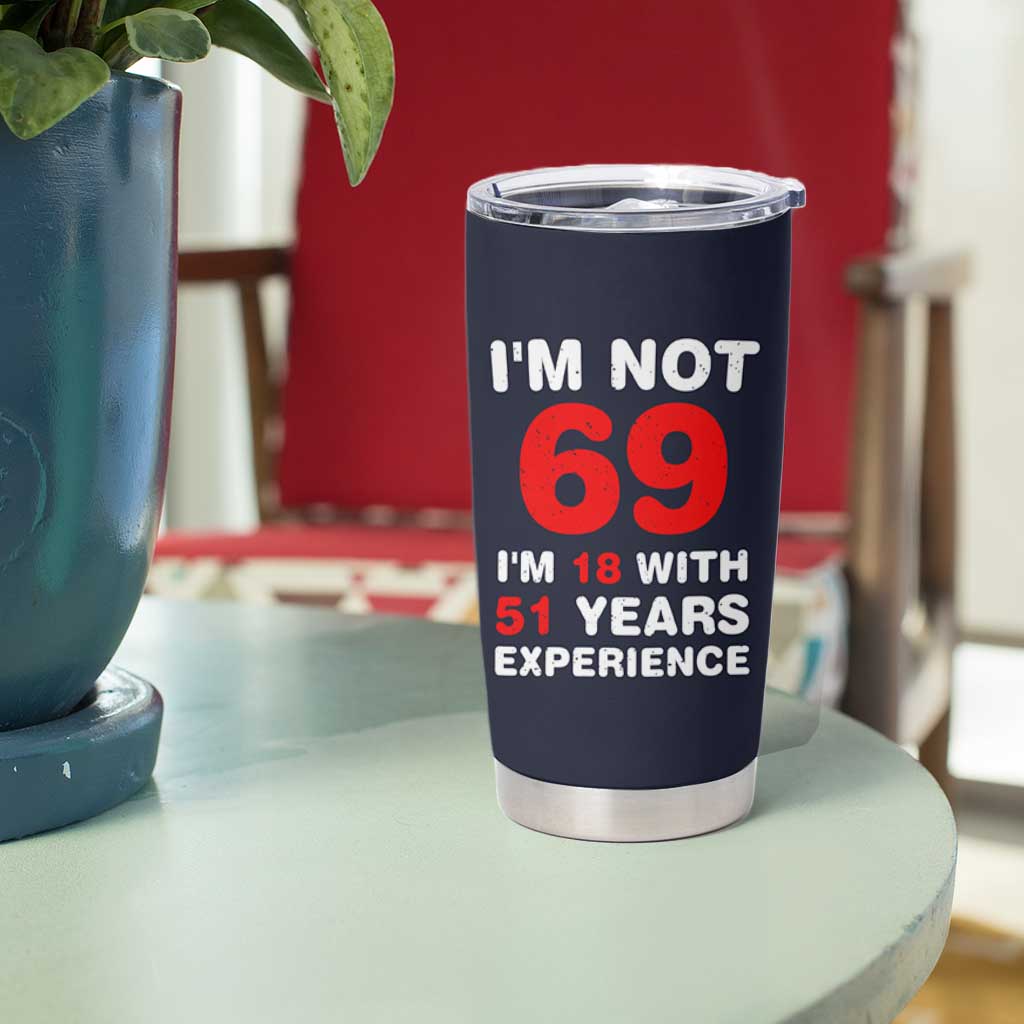 69th Birthday Gifts Tumbler Cup Funny 1957 Turning 69 Years Old