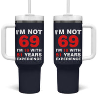 69th Birthday Gifts Tumbler With Handle Funny 1957 Turning 69 Years Old