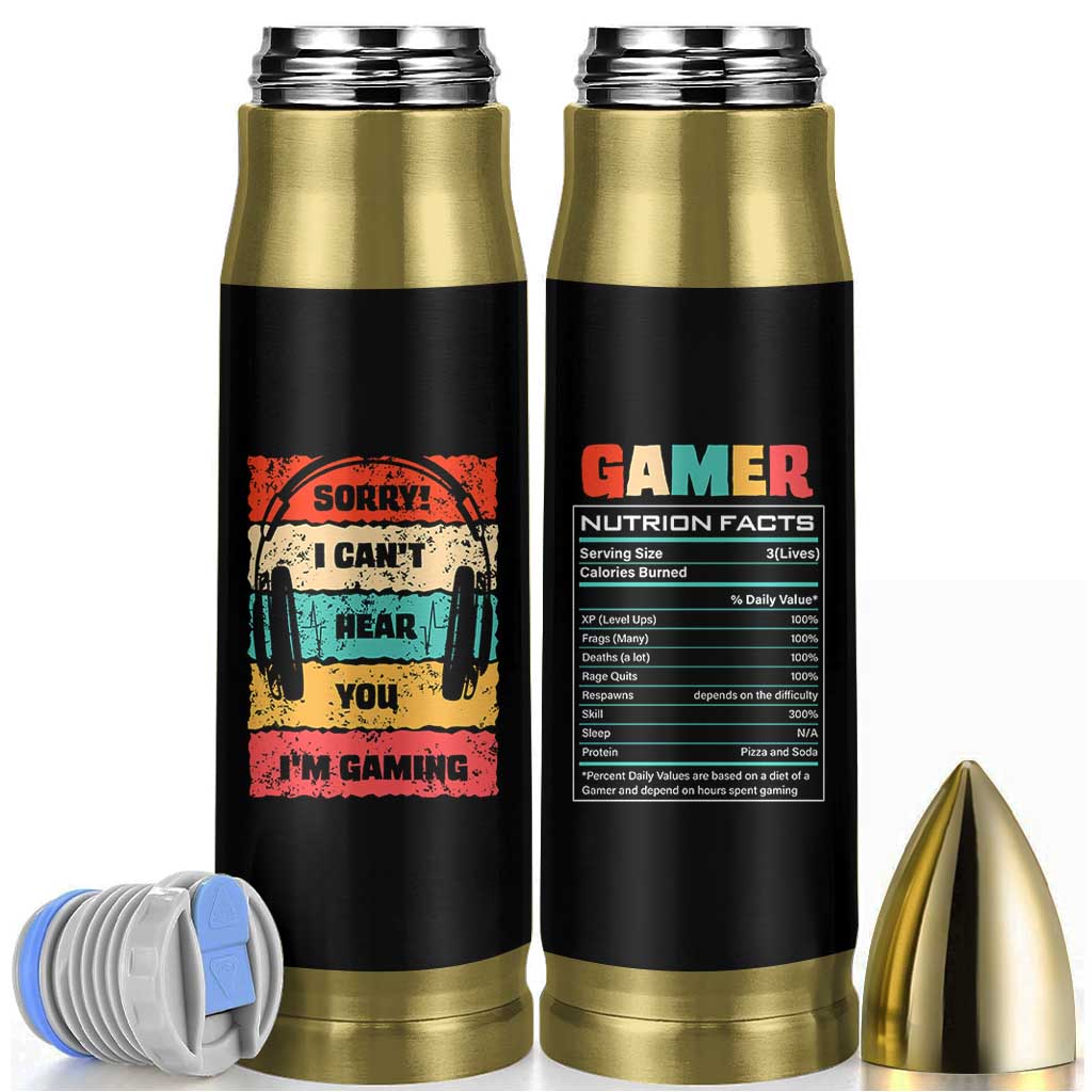 Gaming Gifts For Men Boys Bullet Tumbler Cant Hear You Im Gaming Retro Video Game Gamer