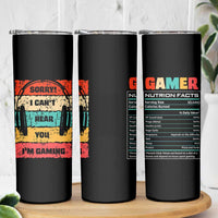 Gaming Gifts For Men Boys Skinny Tumbler Cant Hear You Im Gaming Retro Video Game Gamer