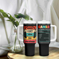 Gaming Gifts For Men Boys Tumbler With Handle Cant Hear You Im Gaming Retro Video Game Gamer