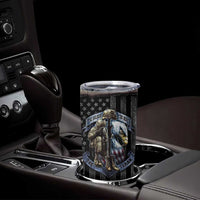 Proud Veteran Tumbler Cup DD-214 Armed Forces Military Alumni American Flag