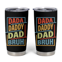 Dad Gifts From Kids Tumbler Cup Retro Dada Daddy Dad Bruh Funny Husband Fathers Day