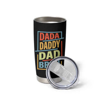 Dad Gifts From Kids Tumbler Cup Retro Dada Daddy Dad Bruh Funny Husband Fathers Day