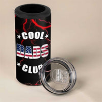Christmas Gifts for Dad 4 in 1 Can Cooler Tumbler Cool Dads Club Father's Day American Flag - Wonder Print Shop
