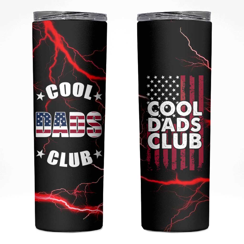Christmas Gifts for Dad Skinny Tumbler Cool Dads Club Father's Day American Flag - Wonder Print Shop