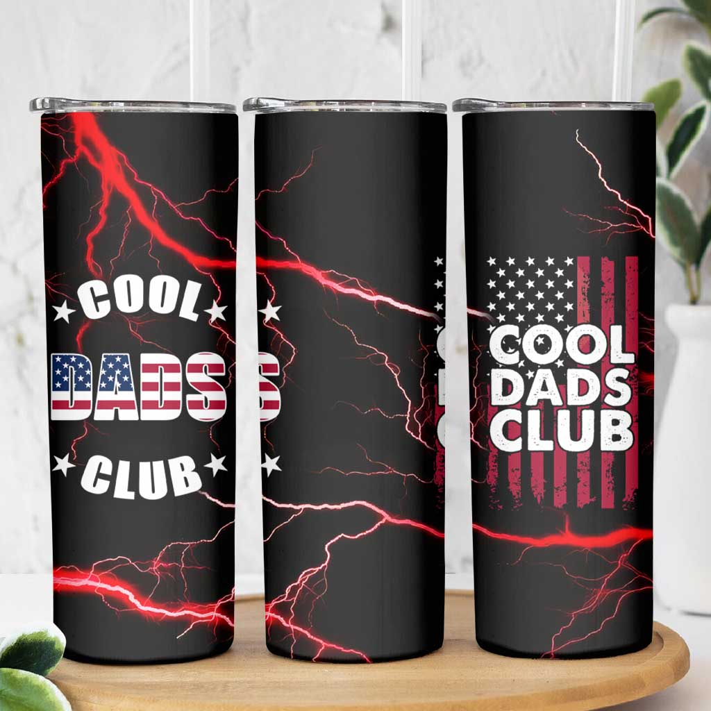 Christmas Gifts for Dad Skinny Tumbler Cool Dads Club Father's Day American Flag - Wonder Print Shop