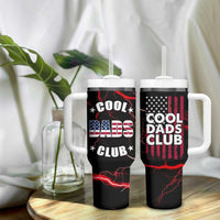 Christmas Gifts for Dad Tumbler With Handle Cool Dads Club Father's Day American Flag - Wonder Print Shop