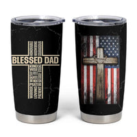 Christian Dad Tumbler Cup Blessed Dad Cross Fathers Day
