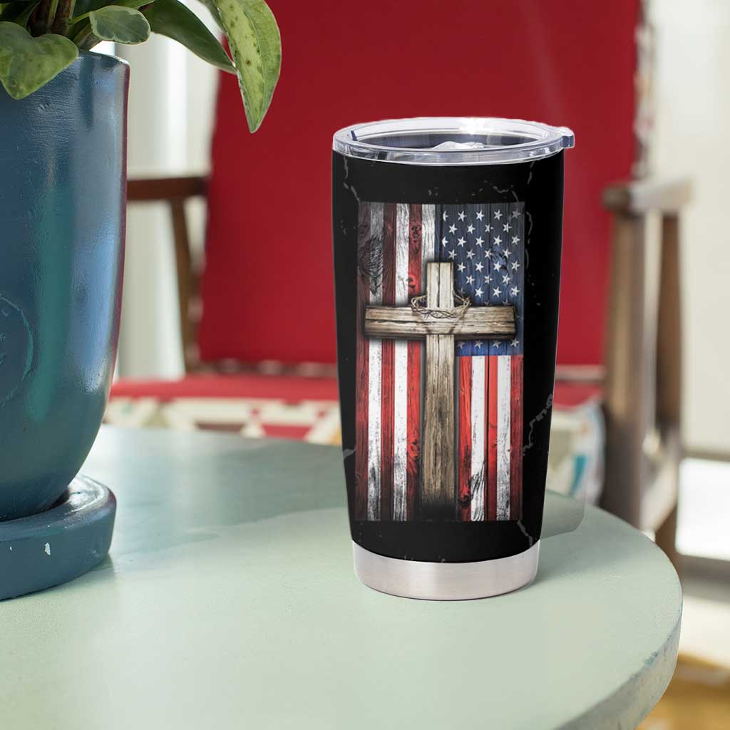 Christian Dad Tumbler Cup Blessed Dad Cross Fathers Day