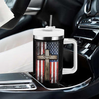 Christian Dad Tumbler With Handle Blessed Dad Cross Fathers Day