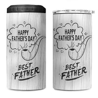 Fathers Day Gift For Dad 4 in 1 Can Cooler Tumbler Vintage Pipe Smoking Dad