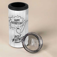 Fathers Day Gift For Dad 4 in 1 Can Cooler Tumbler Vintage Pipe Smoking Dad