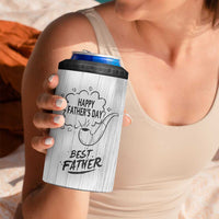 Fathers Day Gift For Dad 4 in 1 Can Cooler Tumbler Vintage Pipe Smoking Dad