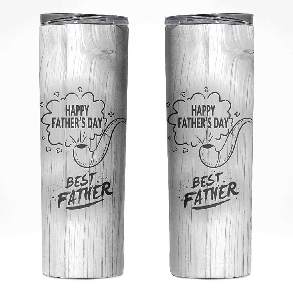 Fathers Day Gift For Dad Skinny Tumbler Vintage Pipe Smoking Dad