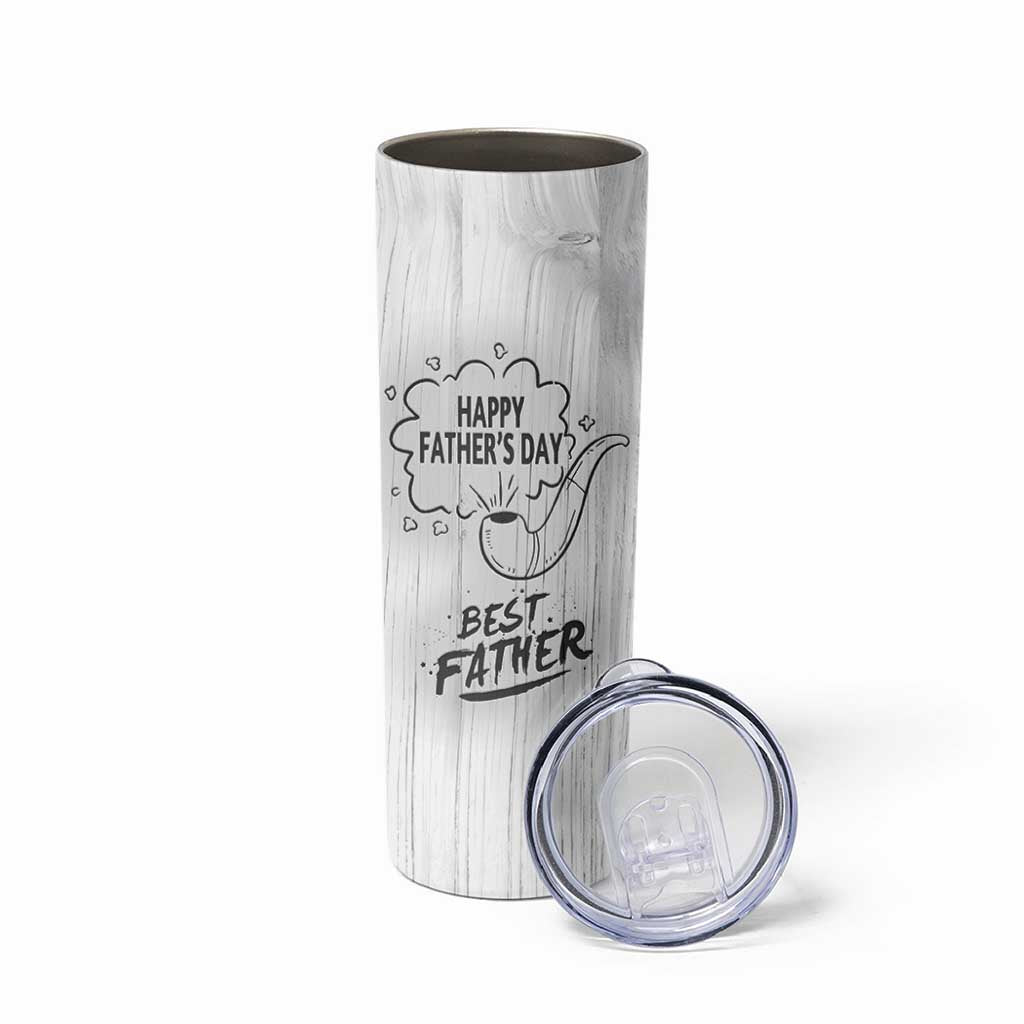 Fathers Day Gift For Dad Skinny Tumbler Vintage Pipe Smoking Dad