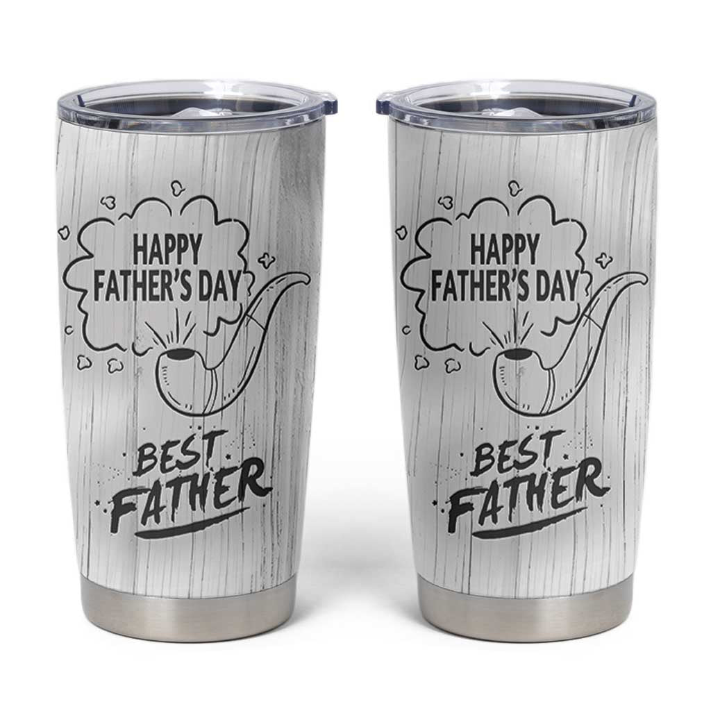 Fathers Day Gift For Dad Tumbler Cup Vintage Pipe Smoking Dad