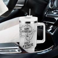 Fathers Day Gift For Dad Tumbler With Handle Vintage Pipe Smoking Dad