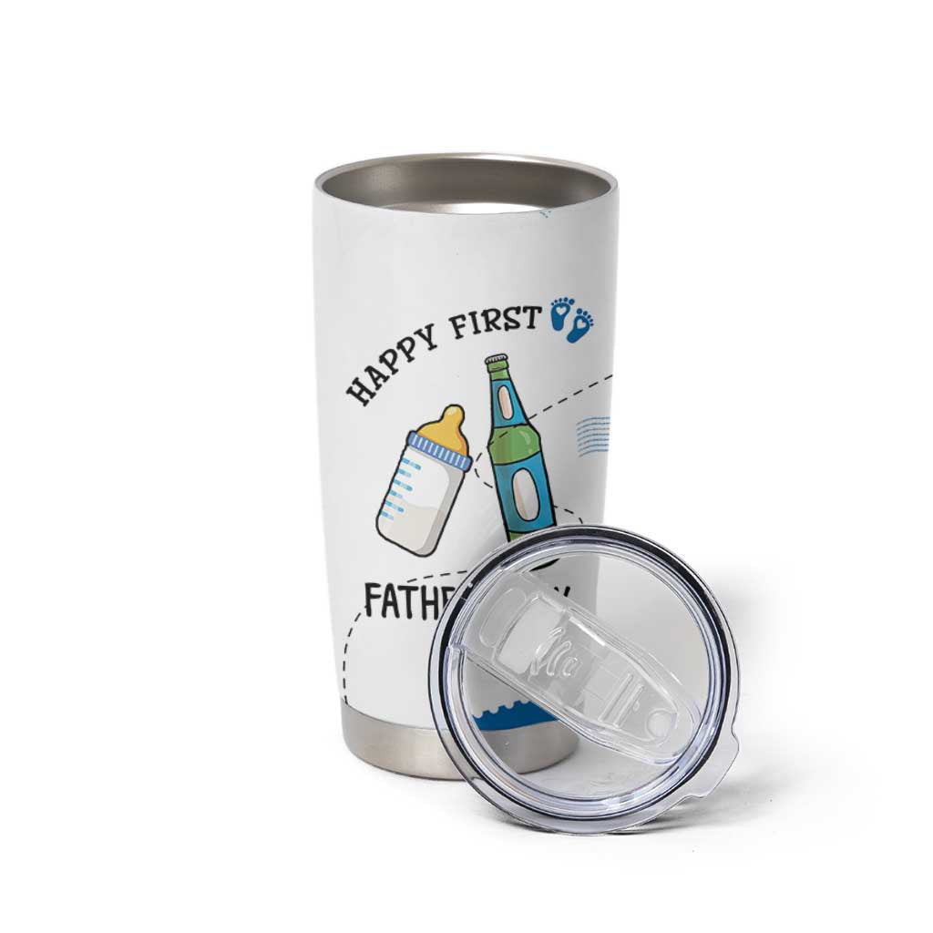 First Fathers Day Tumbler Cup New Baby 1st Daddy Gifts Ideas