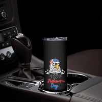 Happy 1st Fathers Day Skinny Tumbler First Time Daddy New Baby Gifts Ideas Eagle