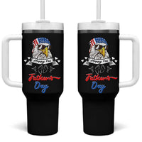 Happy 1st Fathers Day Tumbler With Handle First Time Daddy New Baby Gifts Ideas Eagle