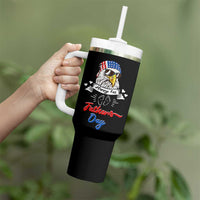 Happy 1st Fathers Day Tumbler With Handle First Time Daddy New Baby Gifts Ideas Eagle