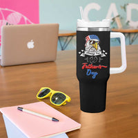 Happy 1st Fathers Day Tumbler With Handle First Time Daddy New Baby Gifts Ideas Eagle