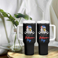 Happy 1st Fathers Day Tumbler With Handle First Time Daddy New Baby Gifts Ideas Eagle