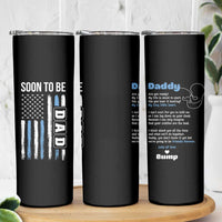 Soon To Be Dad Skinny Tumbler Funny Pregnancy Announcement Dad American Flag