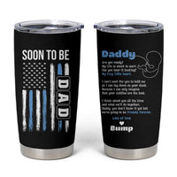 Soon To Be Dad Tumbler Cup Funny Pregnancy Announcement Dad American Flag