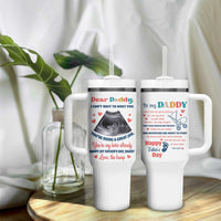 Happy First Fathers Day Tumbler With Handle New Dad 1st Time Daddy Announcement