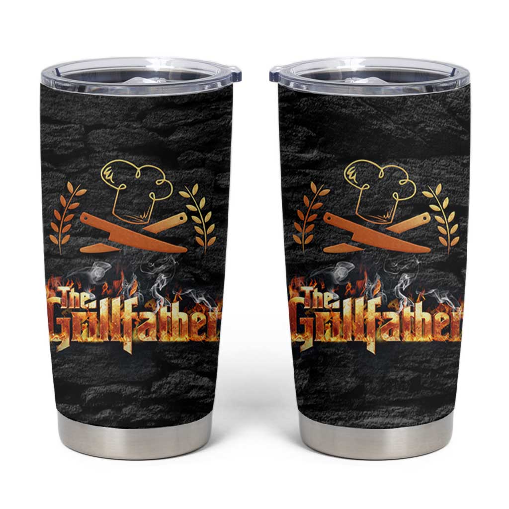 Funny Grilling BBQ Tumbler Cup The Grillfather Fathers Day